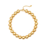 Collana corta maxi boule Sissi - Oro opaco - Sodini Bijoux