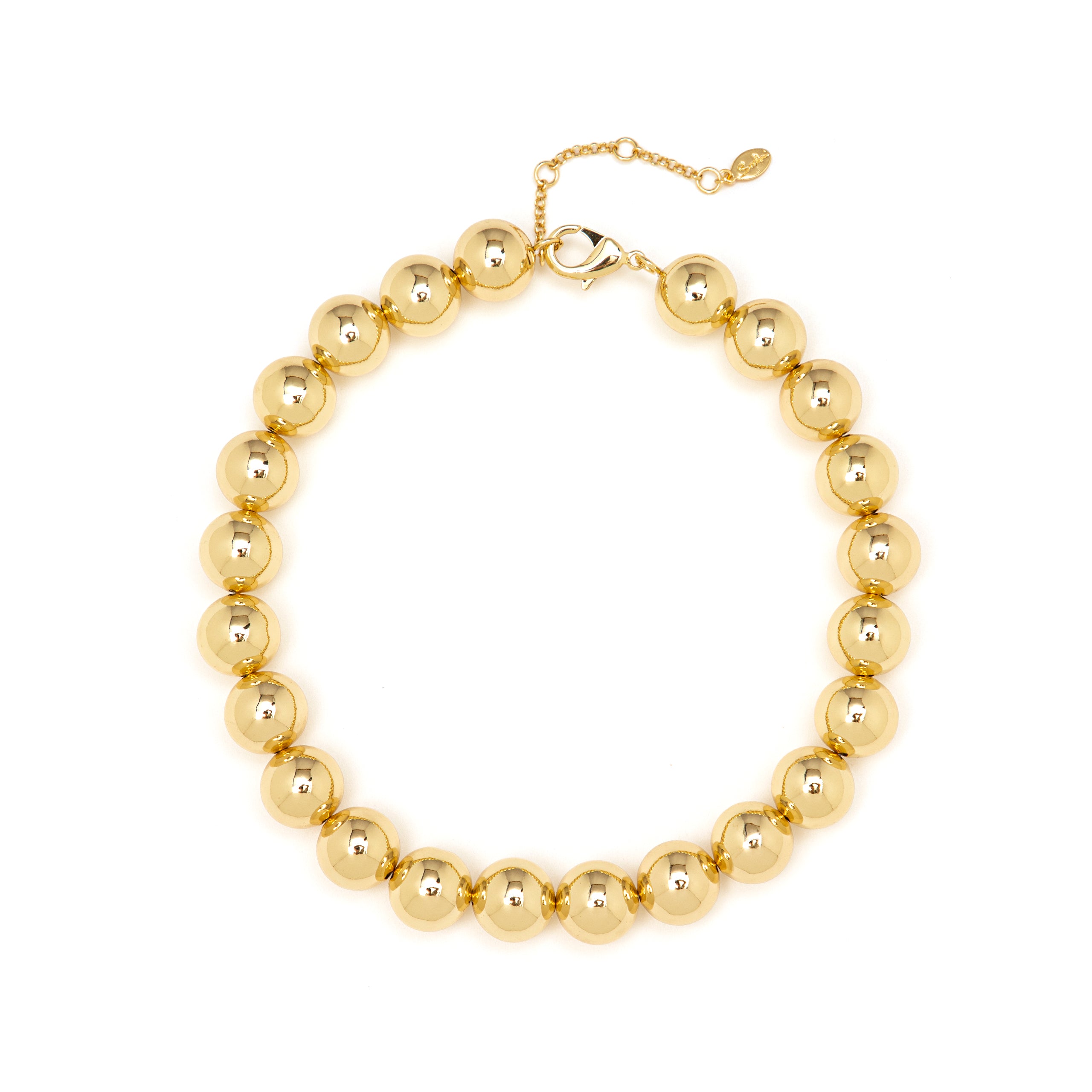 Short necklace maxi boule Sissi - Gold - Sodini Bijoux