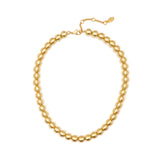 Necklace short big boule Sissi - Matt gold - Sodini Bijoux