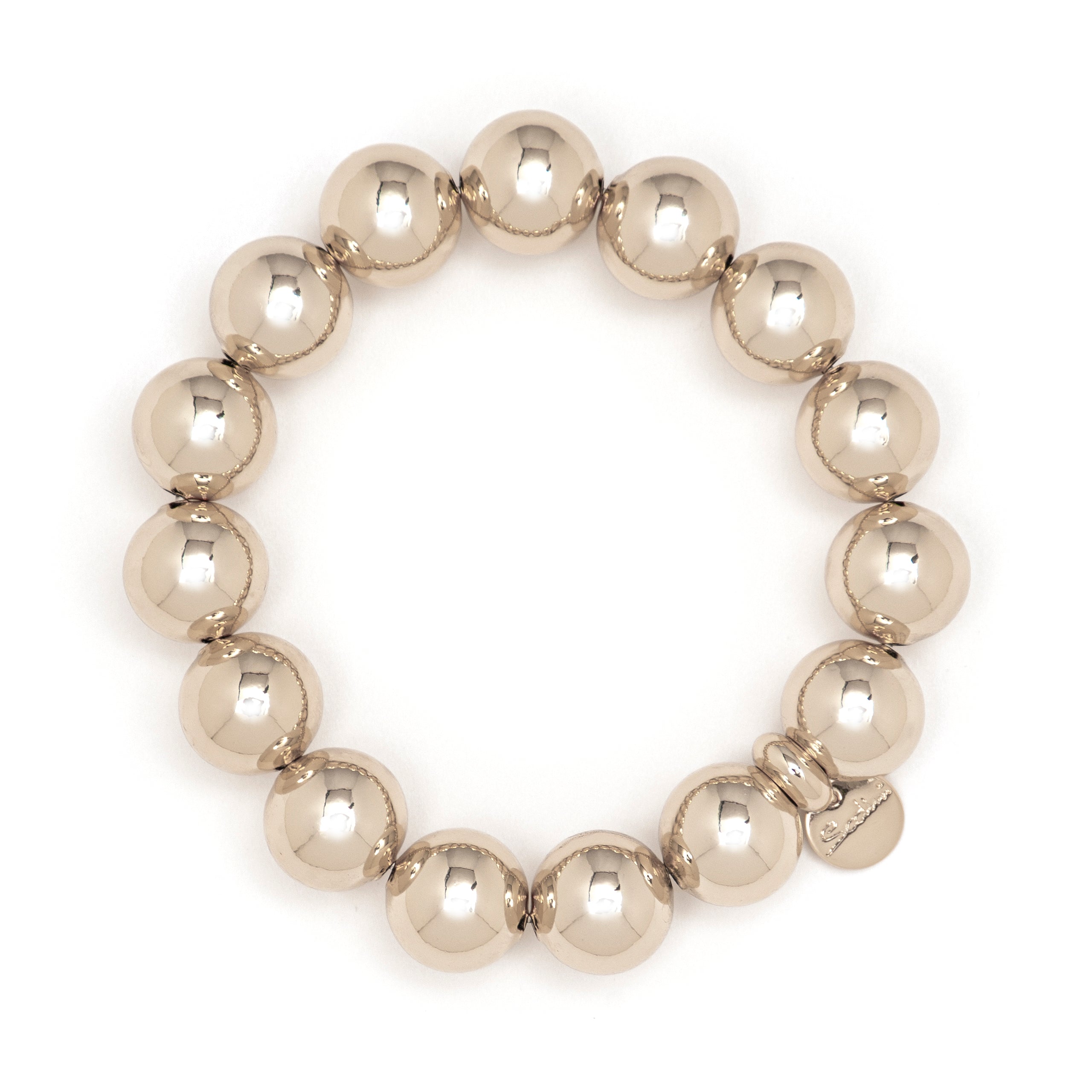 Elastic maxi boule bracelet Sissi - Bronze - Sodini Bijoux