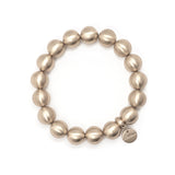 Elastic big boule bracelet Sissi - Matt bronze - Sodini Bijoux