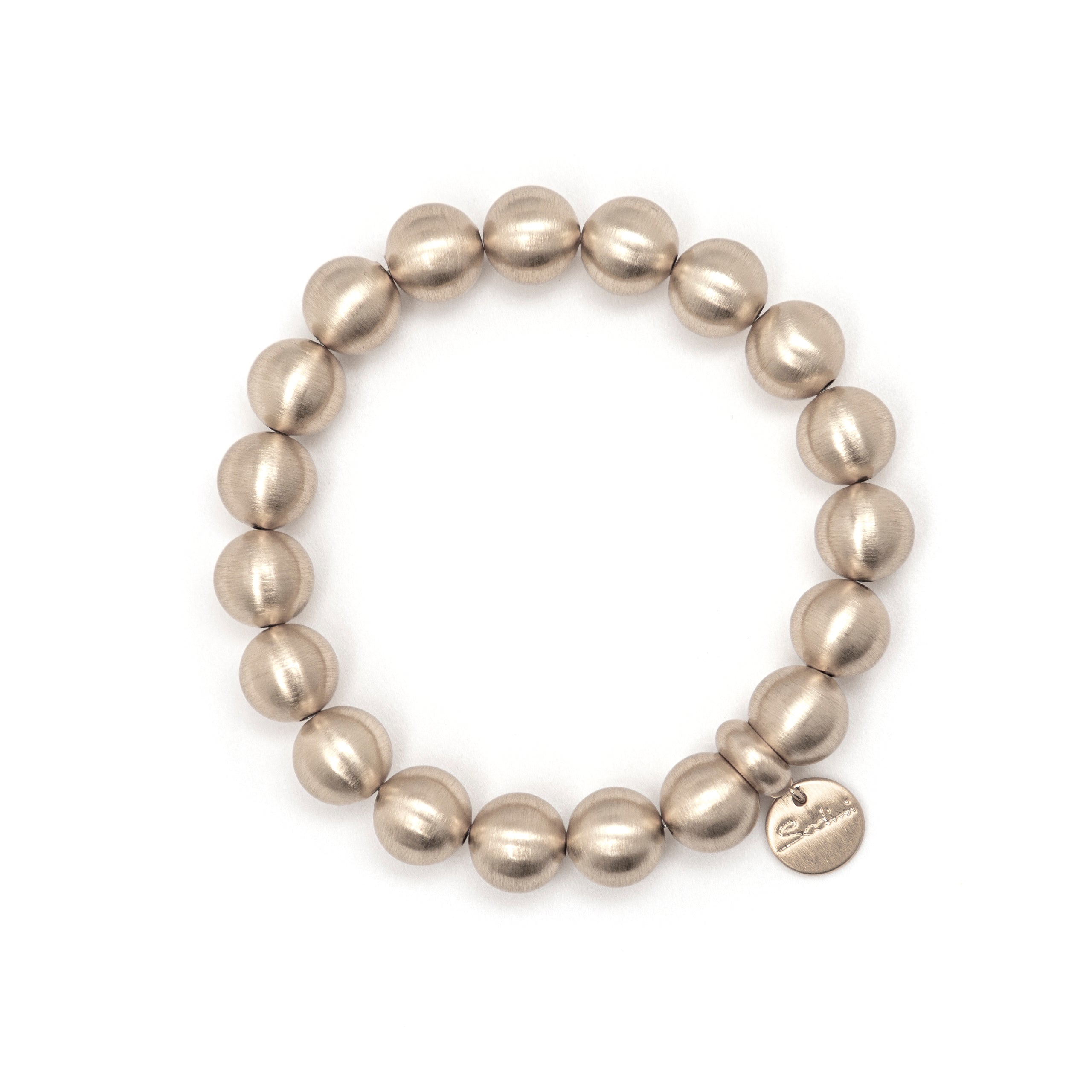 Elastic boule bracelet Sissi - Matt bronze - Sodini Bijoux