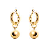 Boule and headband earrings Sissi - Gold - Sodini Bijoux