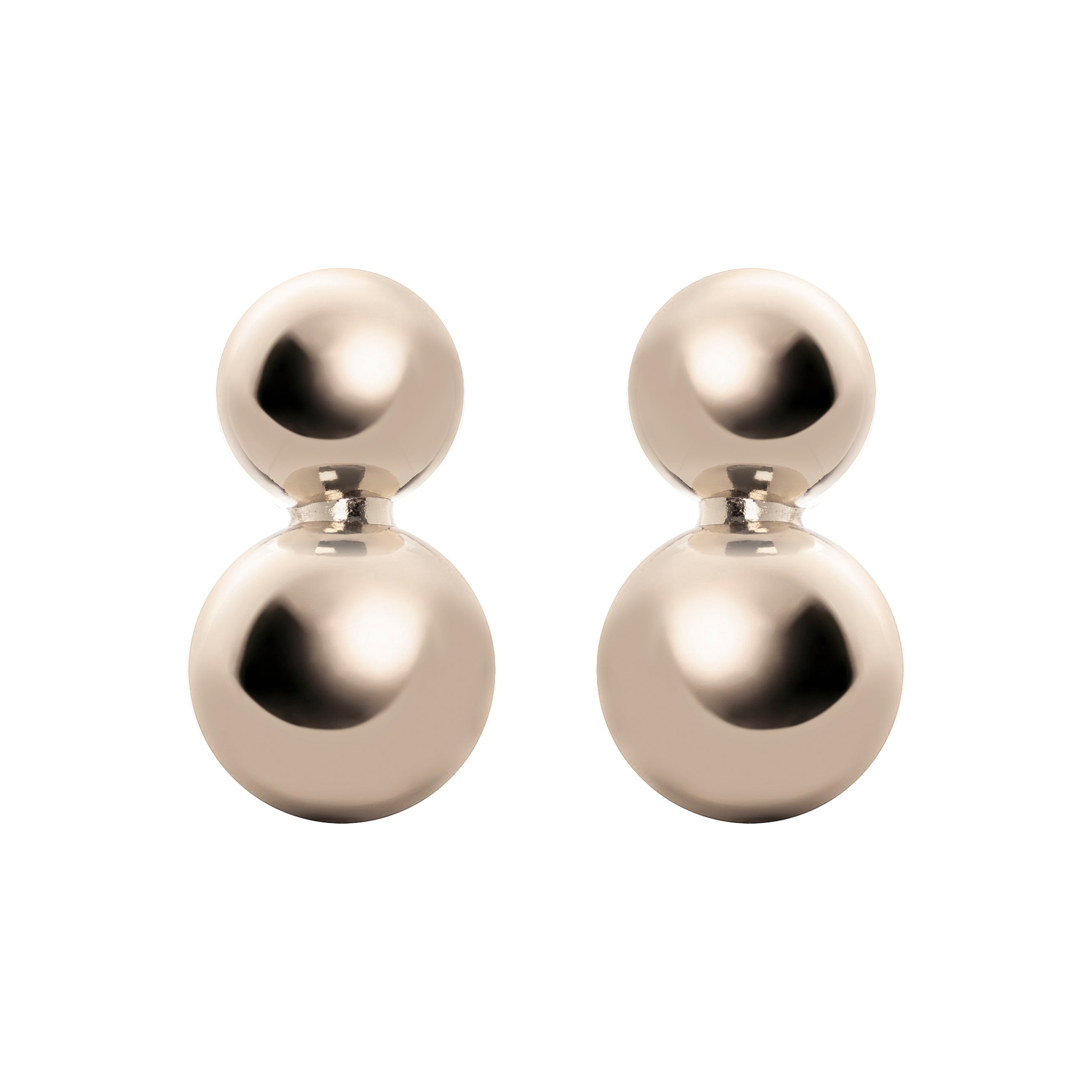 Boule and dome earrings Sissi - Bronze - Sodini Bijoux