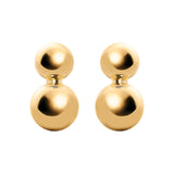 Boule and bead earrings Sissi - Gold - Sodini Bijoux