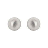 Dome earrings Sissi - Matt silver - Sodini Bijoux