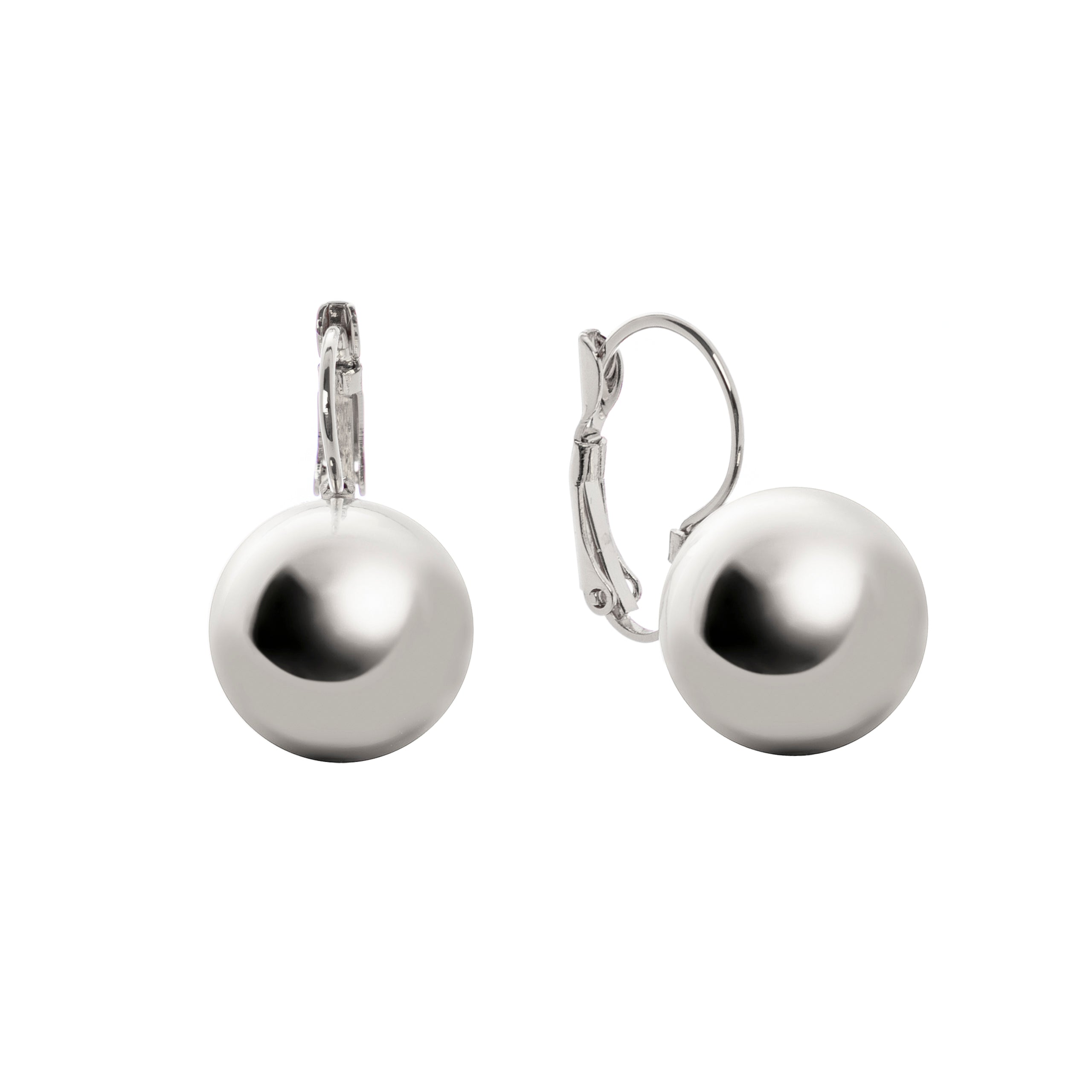 Nunnery earrings with sphere Sissi - Silver - Sodini Bijoux