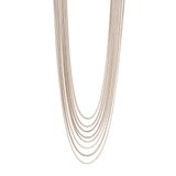 Multi-strand long necklace Cleopatra - Bronze - Sodini Bijoux