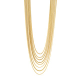 Multi-strand long necklace Cleopatra - Gold - Sodini Bijoux