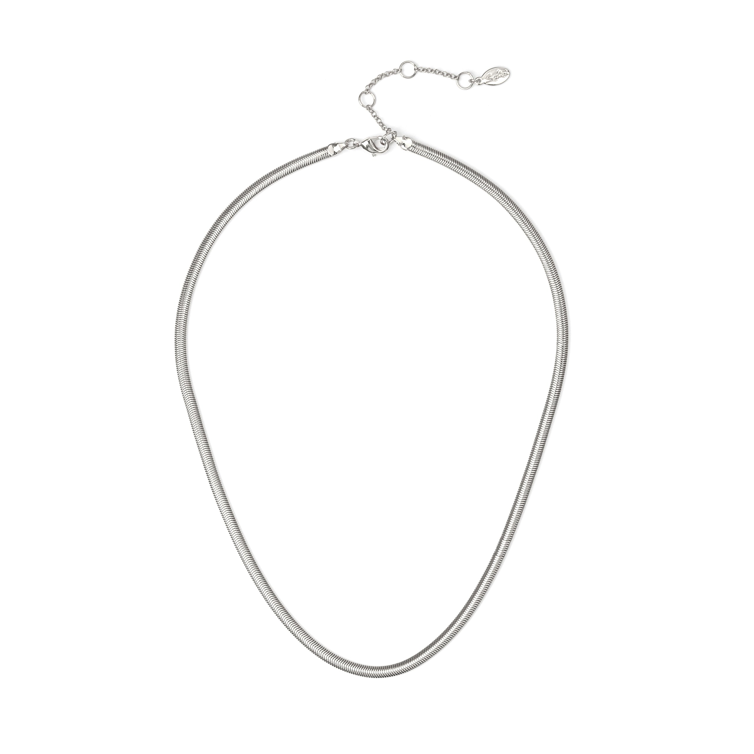 Thin serpentine necklace Cleopatra - Silver - Sodini Bijoux