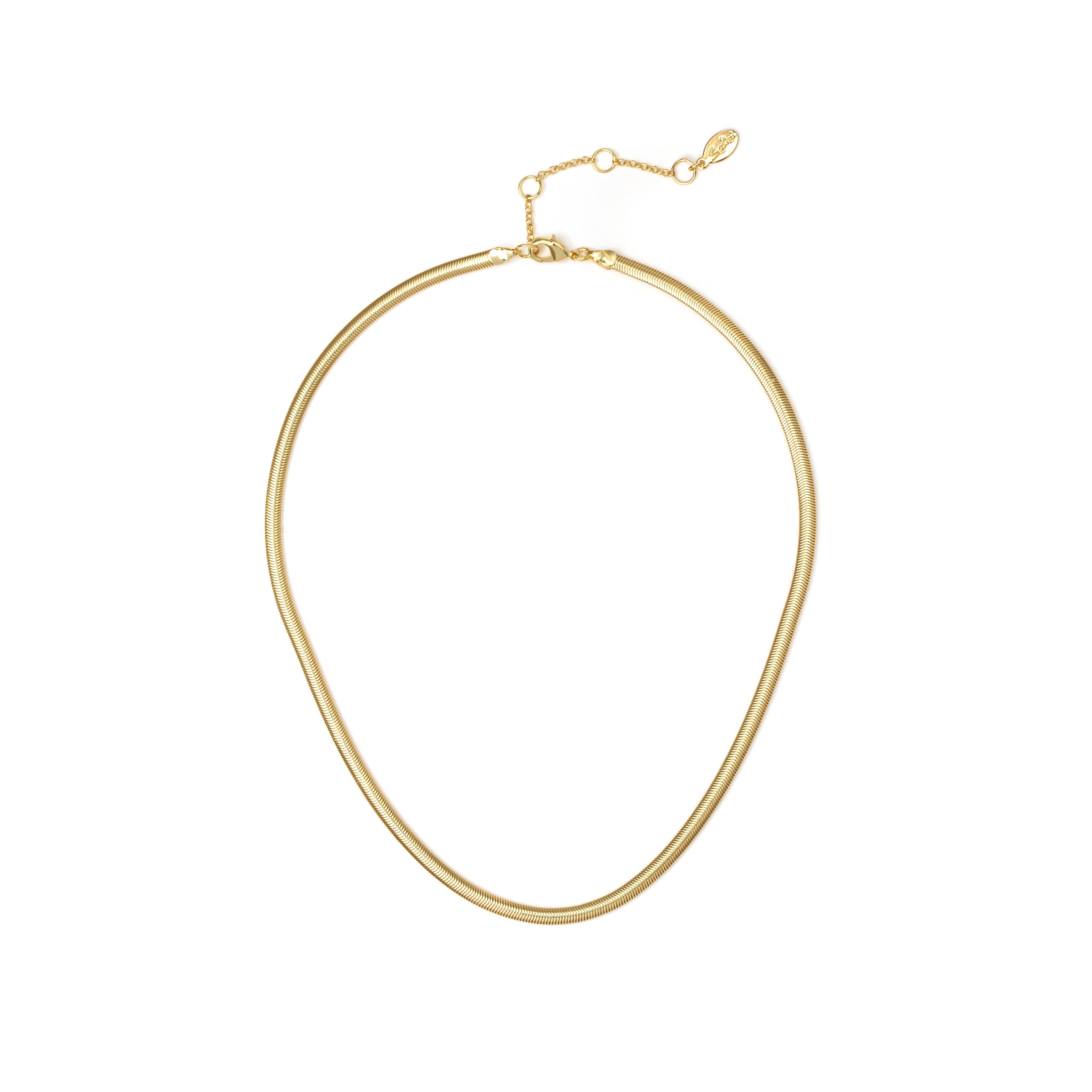 Light short serpentine necklace Cleopatra - Gold - Sodini Bijoux