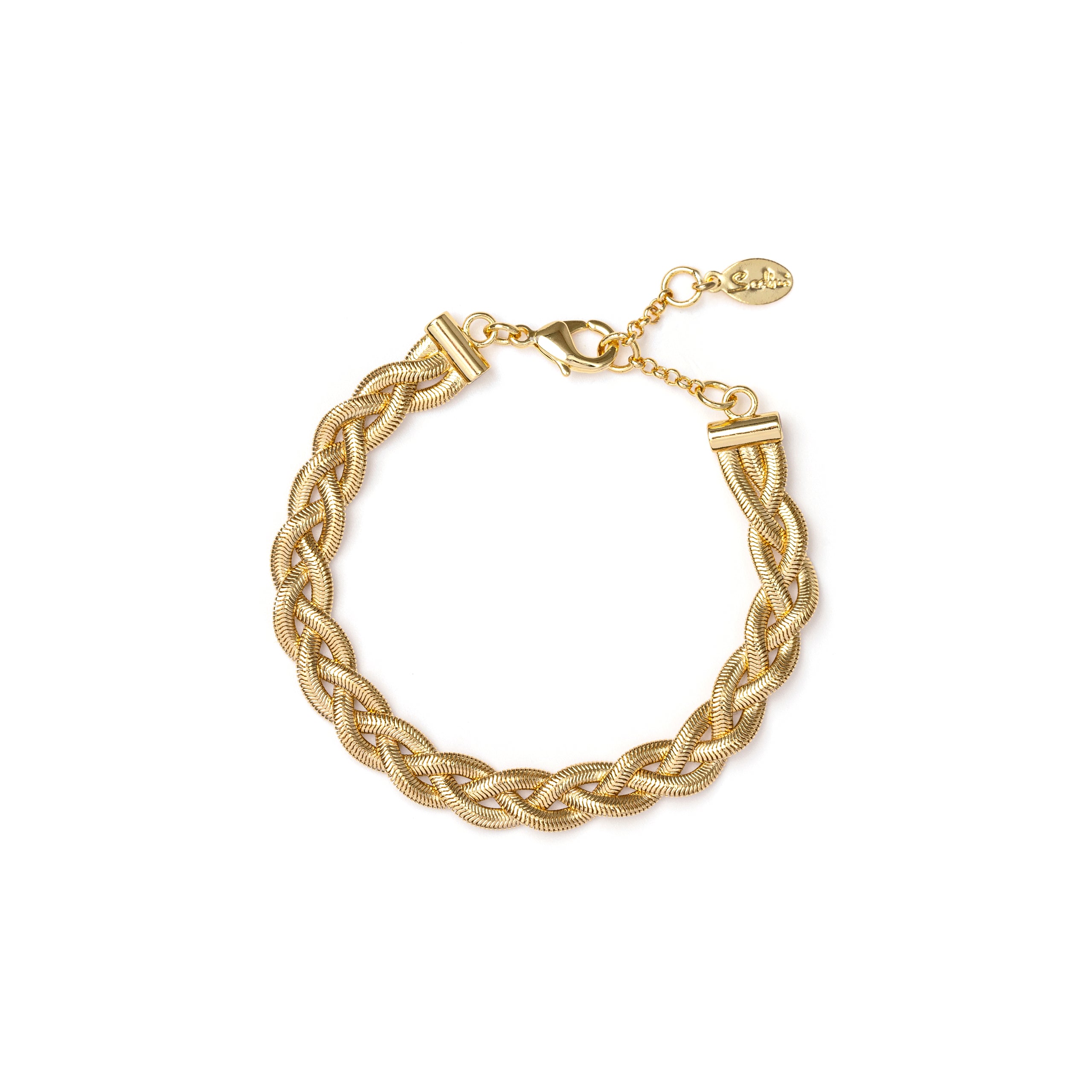 Braided chain bracelet Cleopatra - Gold - Sodini Bijoux