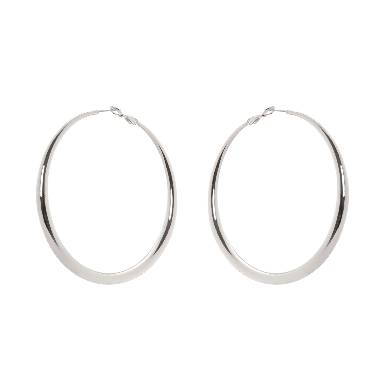 Big hoop earrings Isabel - Silver - Sodini Bijoux