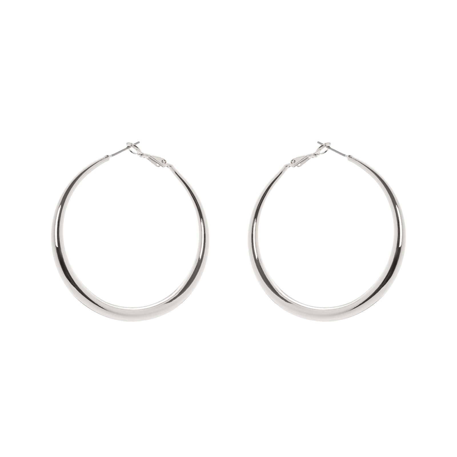 Large hoop earrings Isabel - Silver - Sodini Bijoux