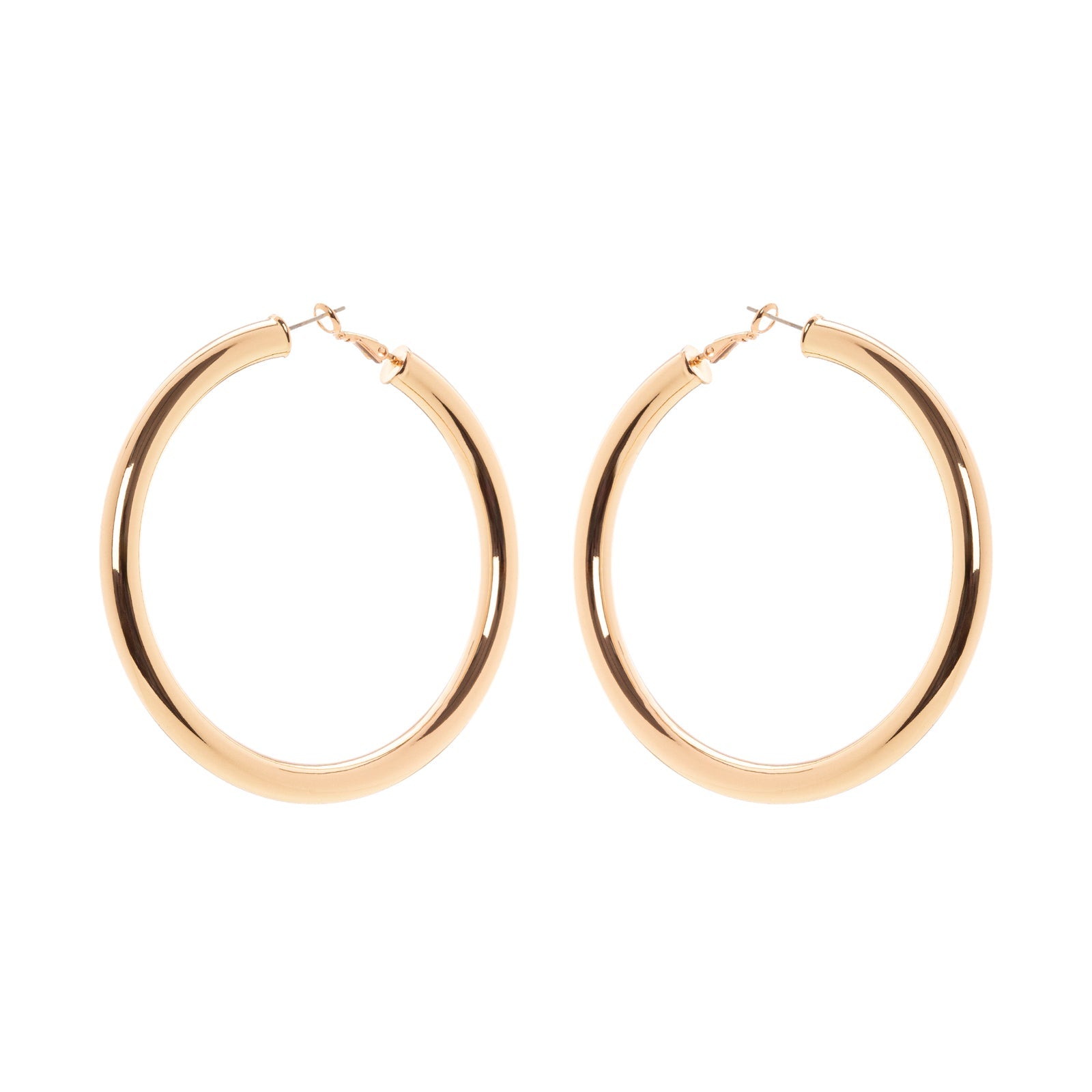 Wide hoop earrings Isabel - Gold - Sodini Bijoux