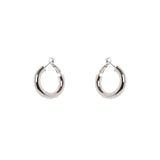 Mini hoop earrings Isabel - Silver - Sodini Bijoux