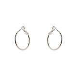 Lean mini hoop earrings Isabel - Silver - Sodini Bijoux