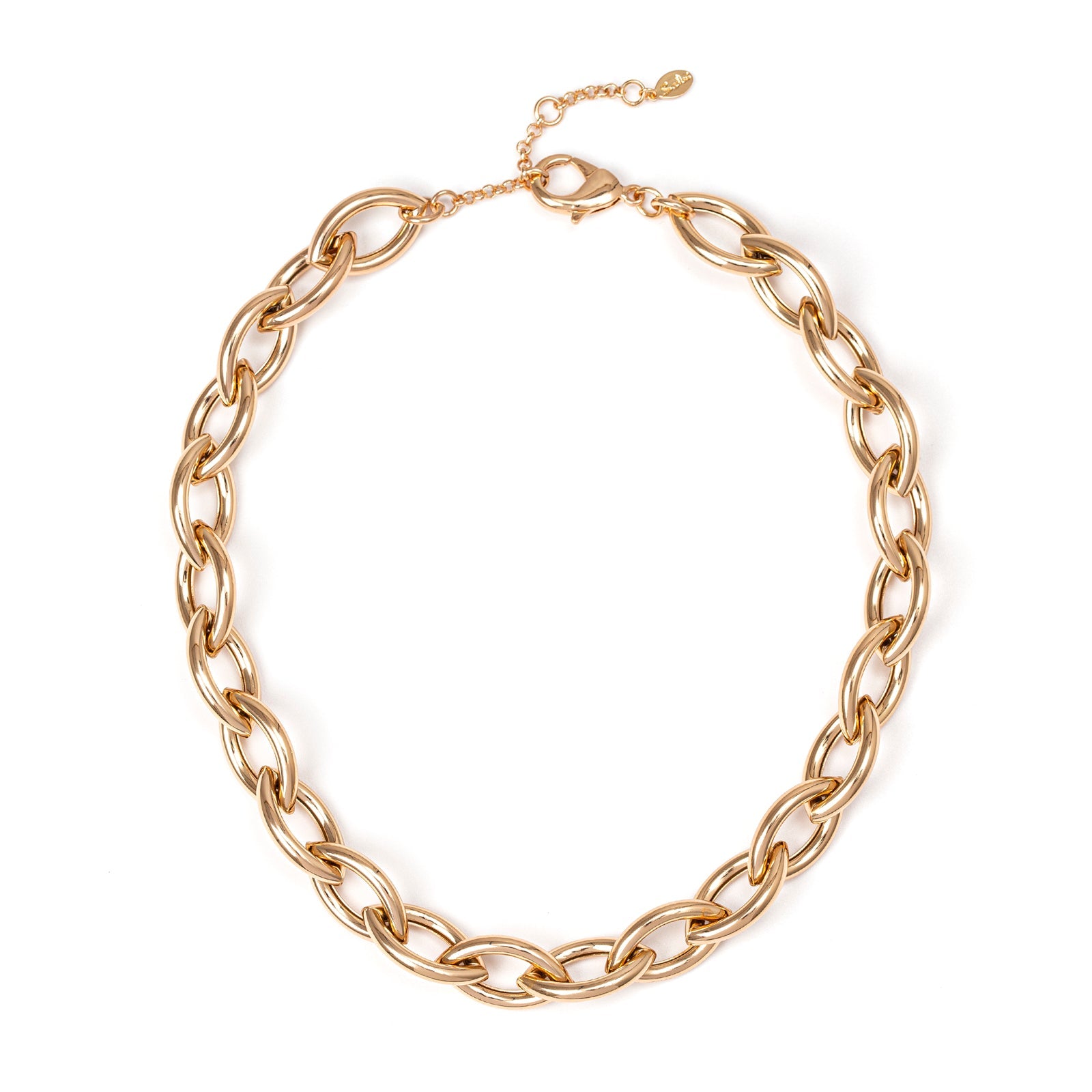 Light forzatina navette choker Chains - Gold - Sodini Bijoux