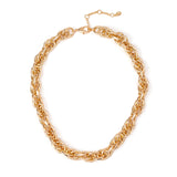 Short necklace with interlinked links Chains - Gold - Sodini Bijoux