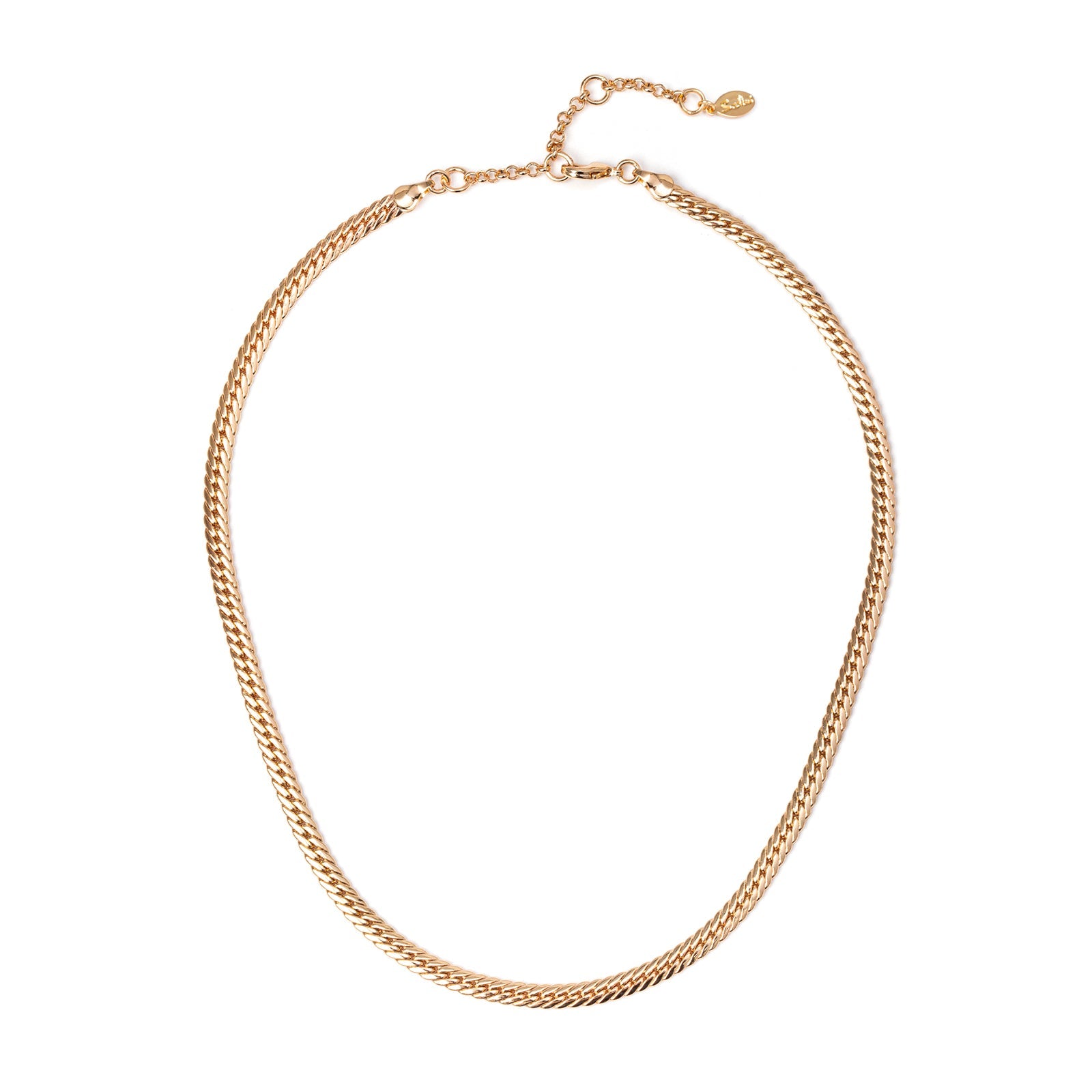 Girocollo a maglia cubana stretta Chains - Oro - Sodini Bijoux