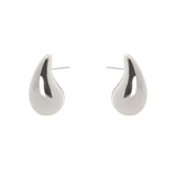 Domus Curved Drop Earrings - Silver - Sodini Bijoux