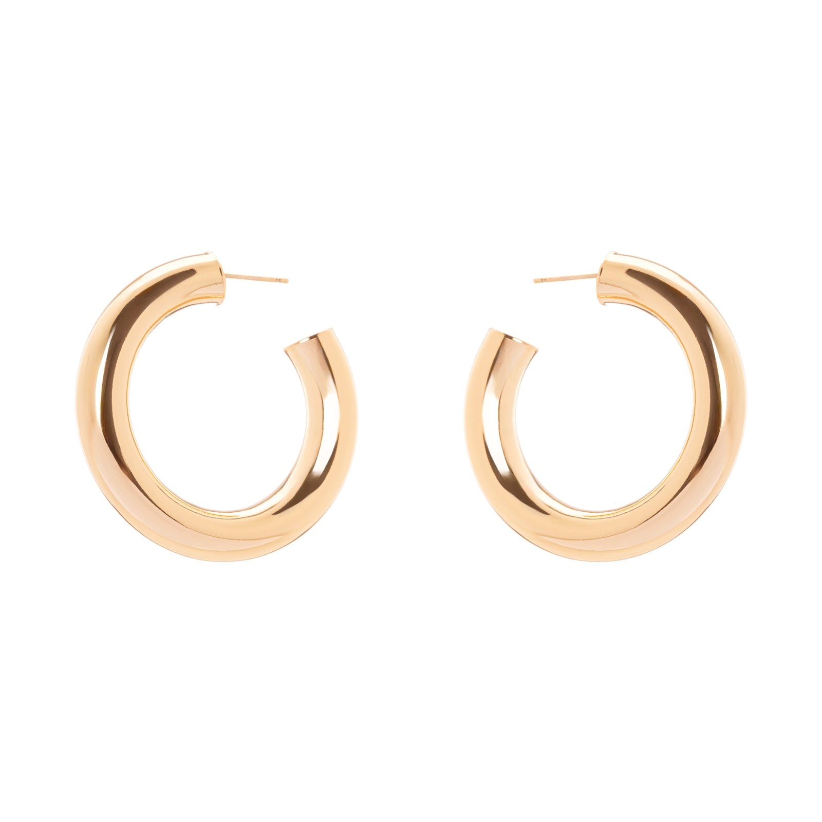 Domus Large Hoop Earrings - Gold - Sodini Bijoux