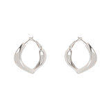 Domus Flexible Hoop Earrings - Silver - Sodini Bijoux