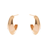 Domus Wedge Hoop Earrings - Gold - Sodini Bijoux