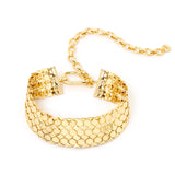 Girocollo choker a placchette geometriche Brienne - Oro - Sodini Bijoux