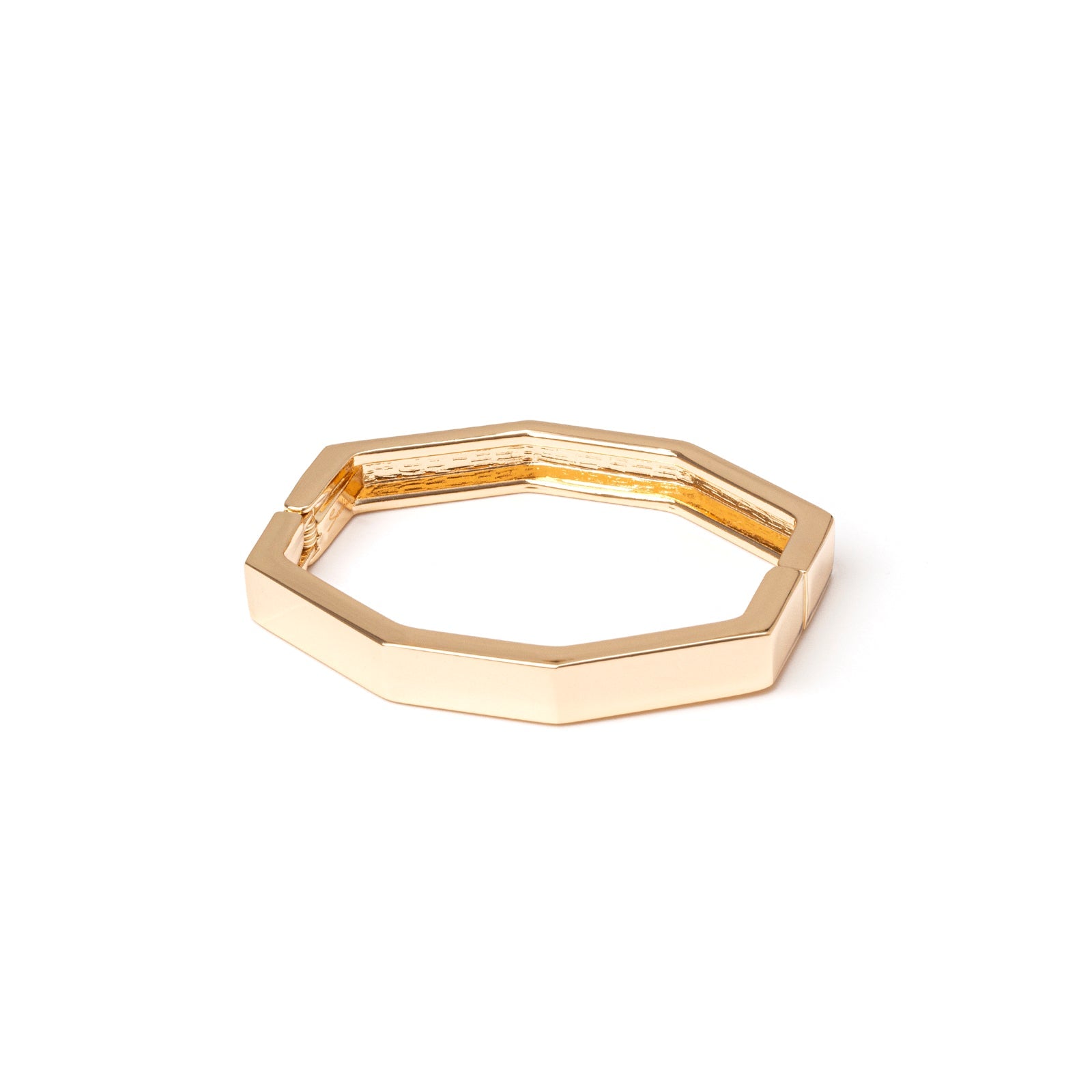 Domus Octagonal Bangle Bracelet - Gold - Sodini Bijoux