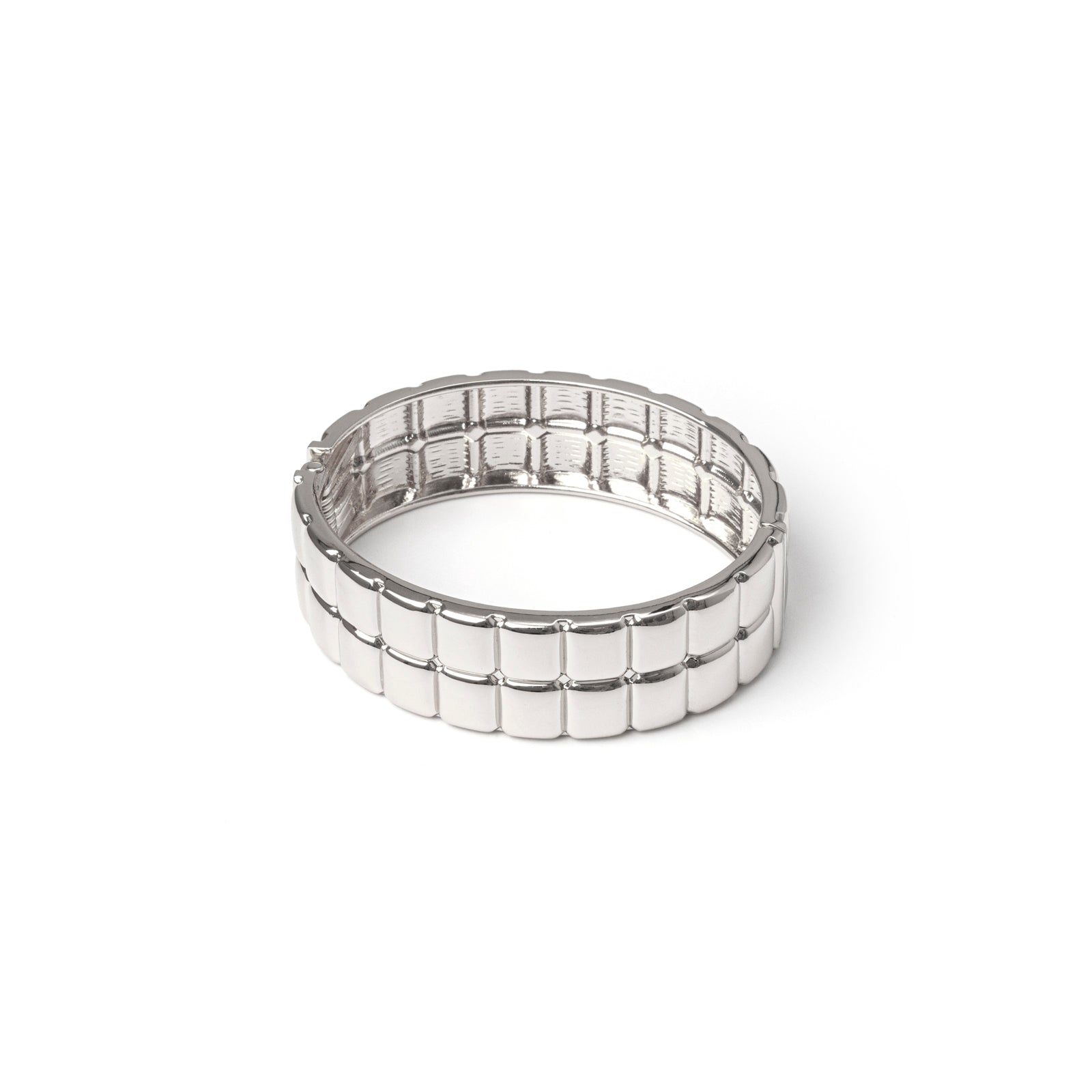 Domus Geometric Bangle Bracelet - Silver - Sodini Bijoux