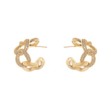 Hoop earrings and intertwined rings Ginevra - Gold - Sodini Bijoux