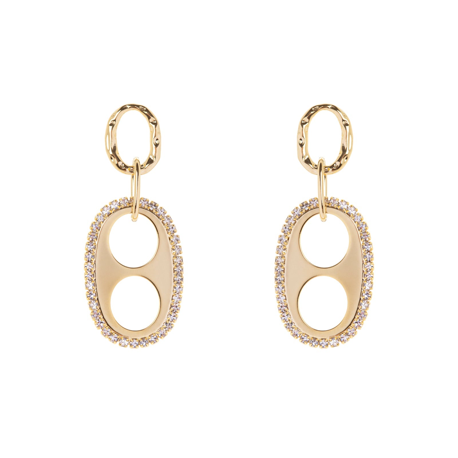 Earrings with marine chain link Ginevra - Gold - Sodini Bijoux