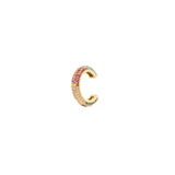 Small chromatic hoop earrings Rania - Gold - Sodini Bijoux