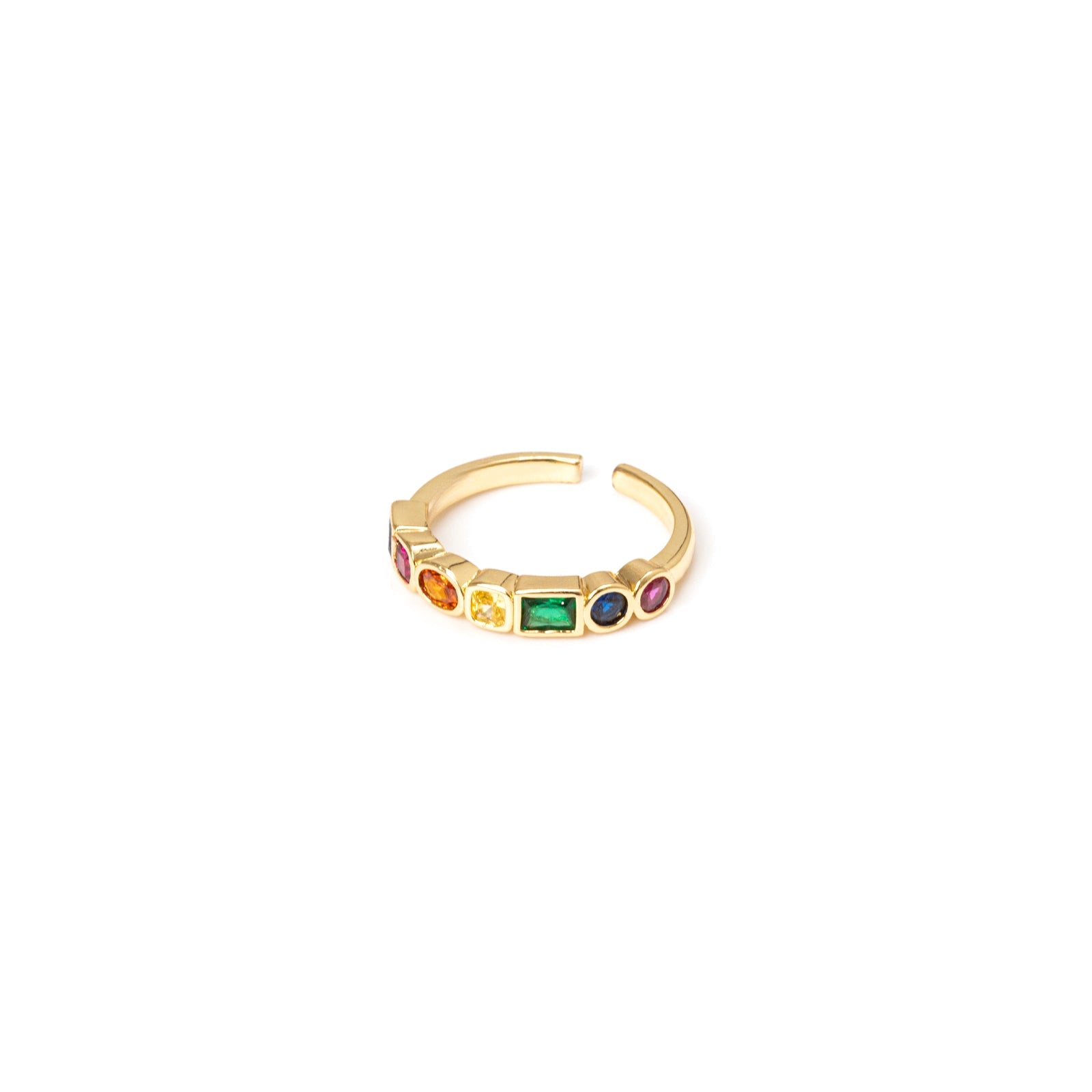 Anello di zirconi cromatici Rania - Multicolor - Sodini Bijoux