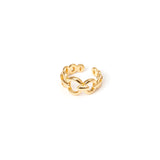 Ring with intertwined little rings Rania - Gold - Sodini Bijoux